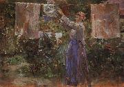 Berthe Morisot Peasant Hanging out the Washing Spain oil painting reproduction